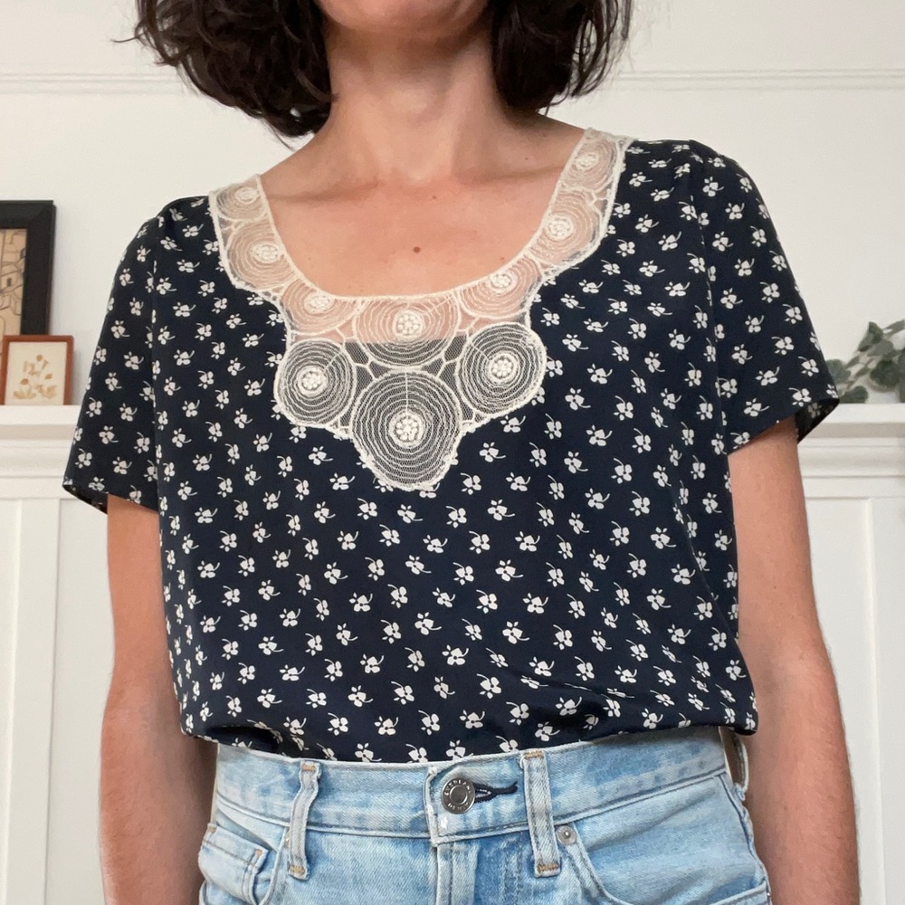 OU Short Sleeve Top XS
